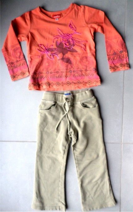 Set T-shirt Et Short Pour Fille 12-18 Mois - Occasion Très Bon état